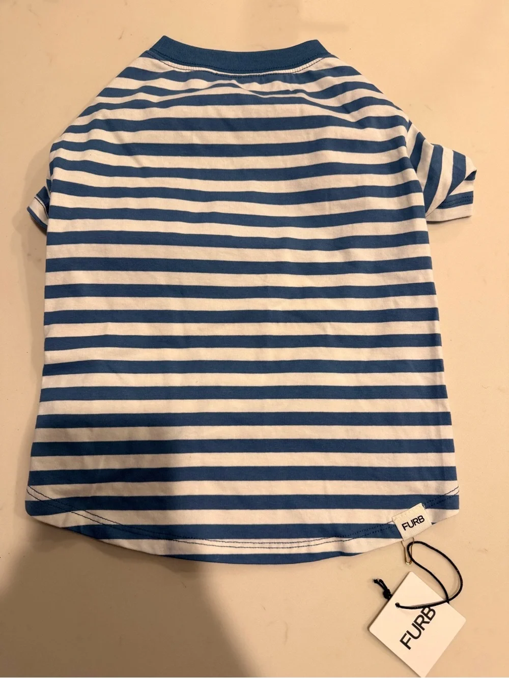 FURB Striped Pet T-Shirt Sz L